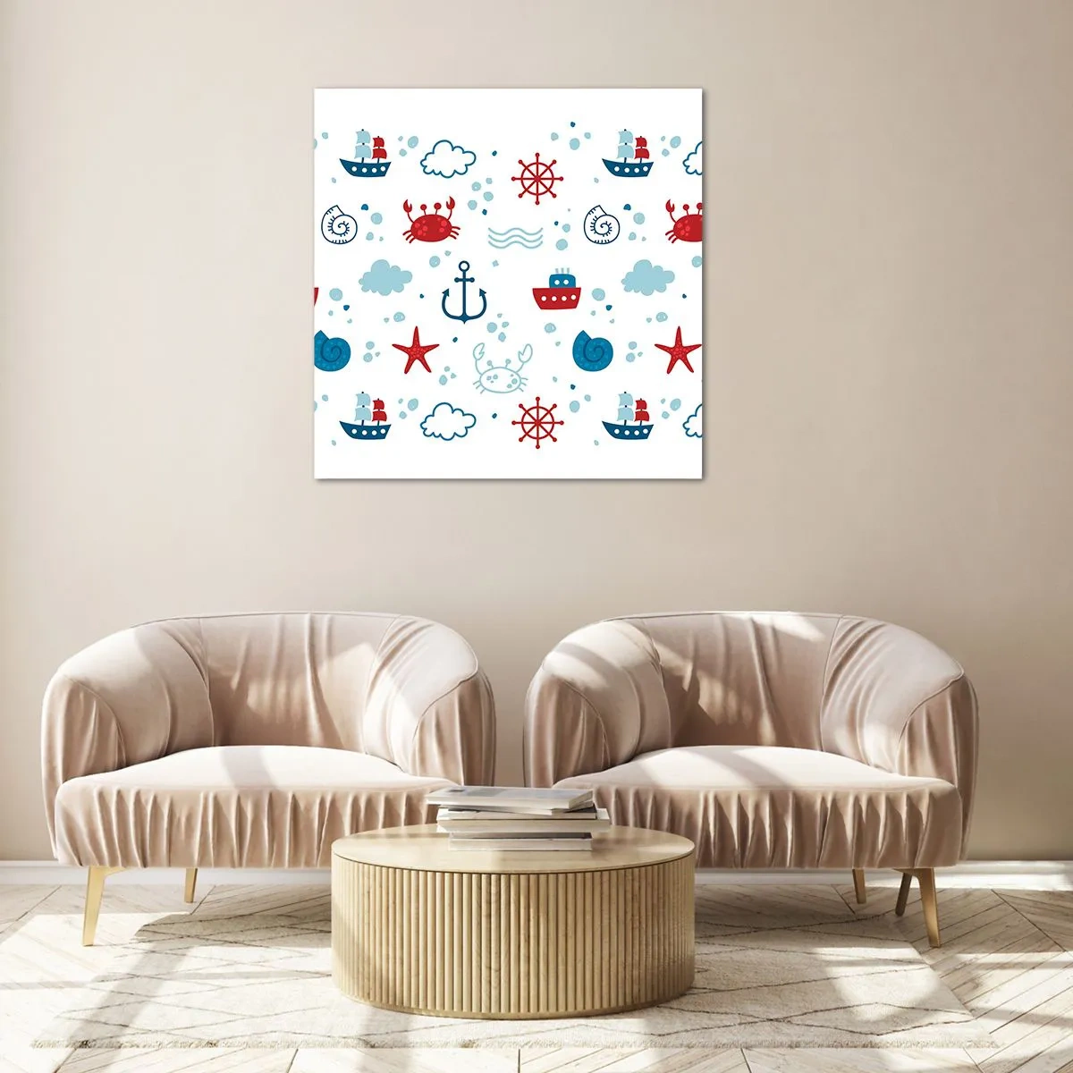 Impression sur verre - Image sur verre - Conte de fées de la mer - 30x30 cm