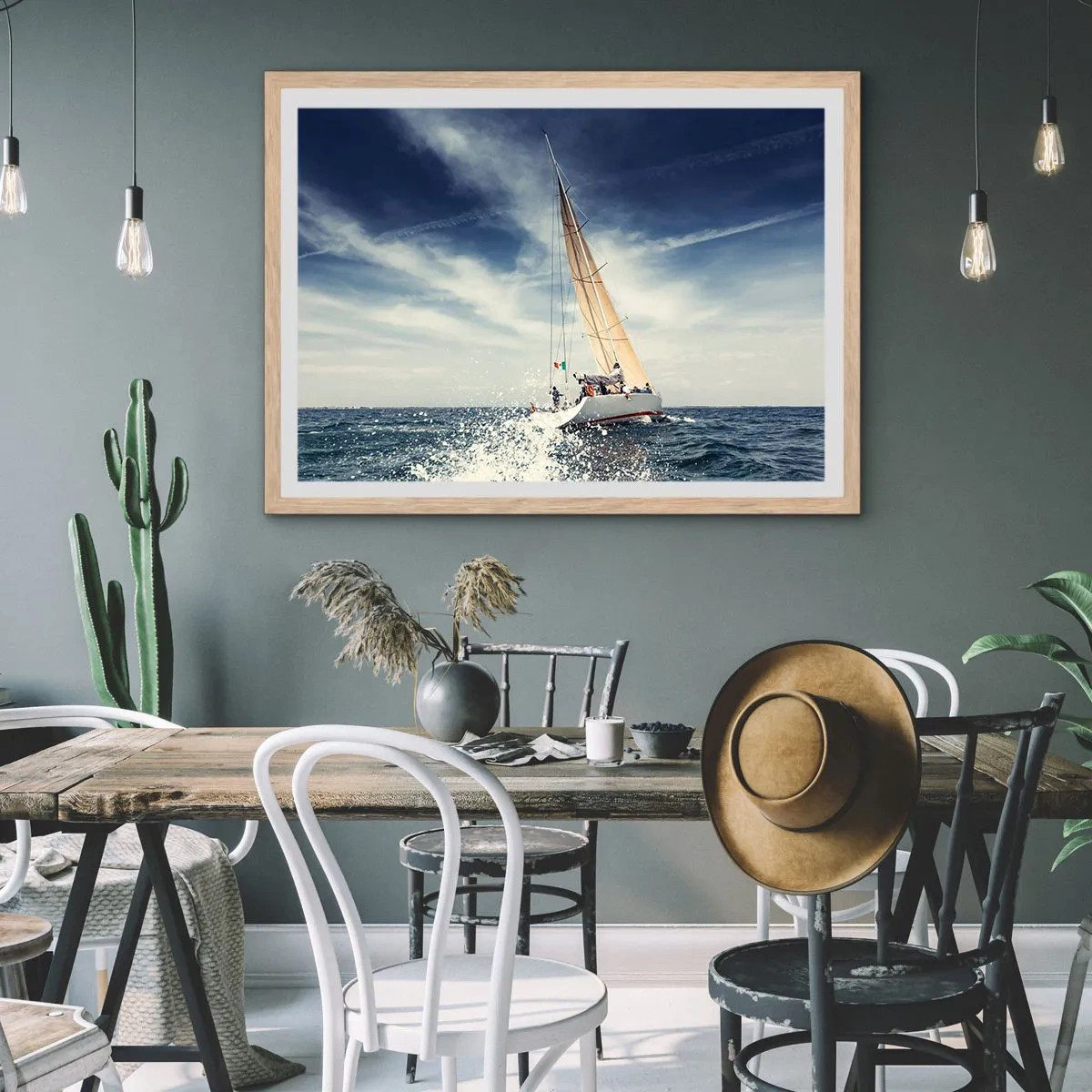 Affiche dans un chêne clair - Poster - Ils ne nous rattraperont pas ! - 91x61 cm