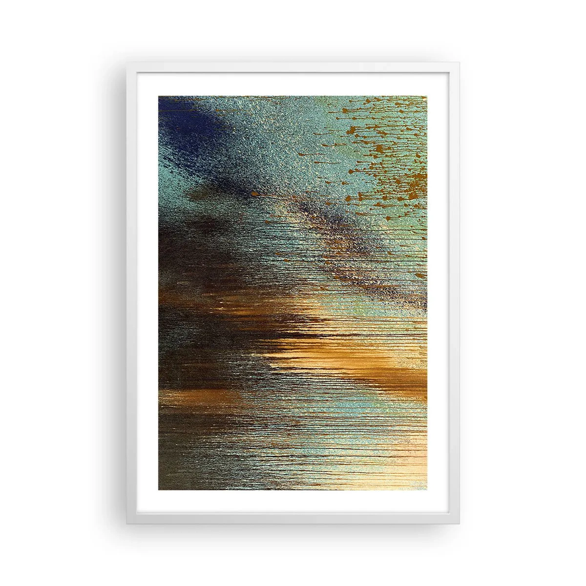 Affiche dans un cadre blanc - Poster - Une composition de couleirs non fortuite - 50x70 cm