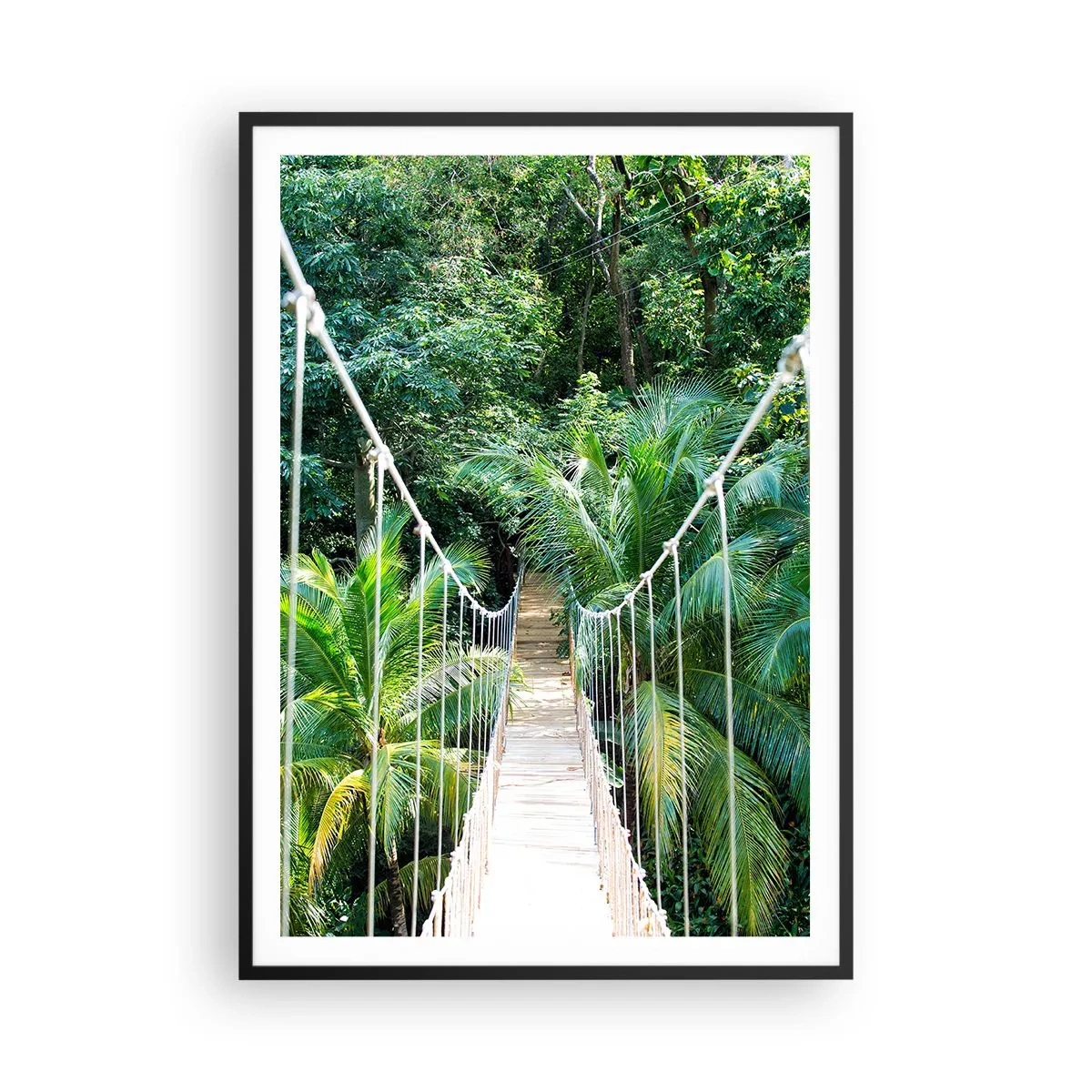 Affiche dans un cadre noir - Poster - Welcome to the jungle! - 70x100 cm
