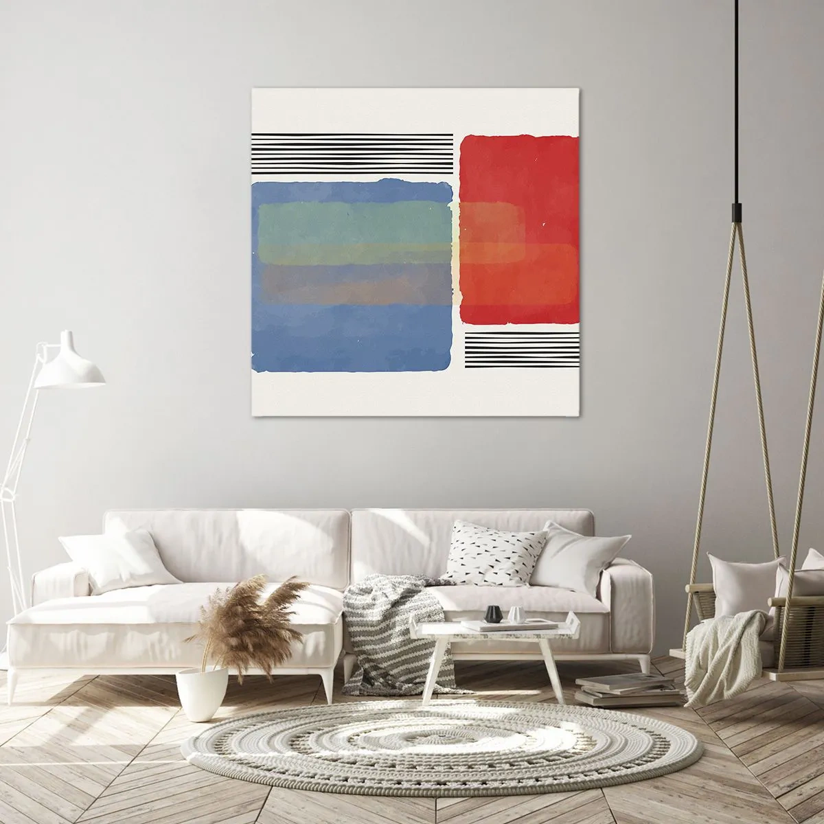 Impression sur toile - Image sur toile - Esprit et lettre de la géométrie - 50x50 cm