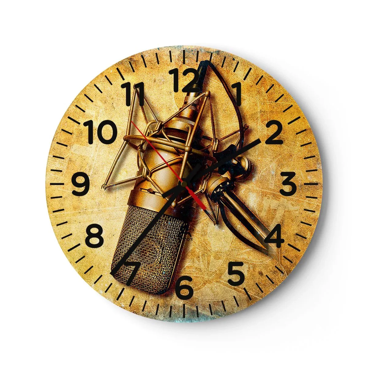 Horloge murale - Pendule murale - Les années d'or de la radio - 30x30 cm