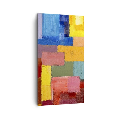 Impression sur toile - Image sur toile - Chacun est différent, tout est coloré - 45x80 cm