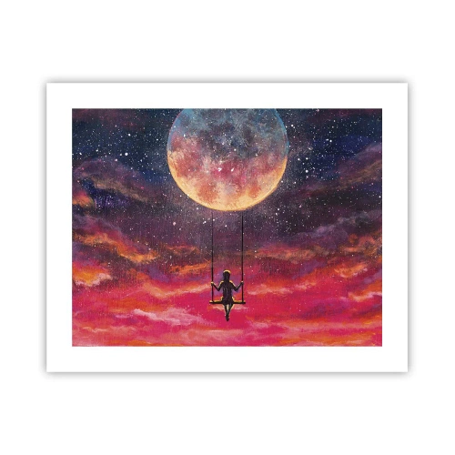 Affiche - Poster - Se balancer dans les nuages - 50x40 cm