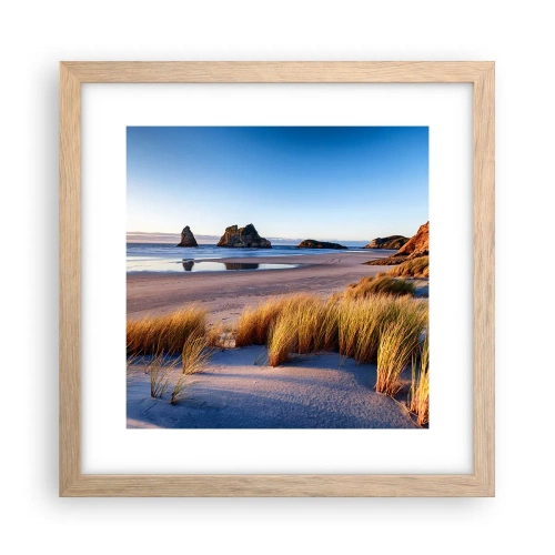 Affiche dans un chêne clair - Poster - Pour les chercheurs de paix - 30x30 cm