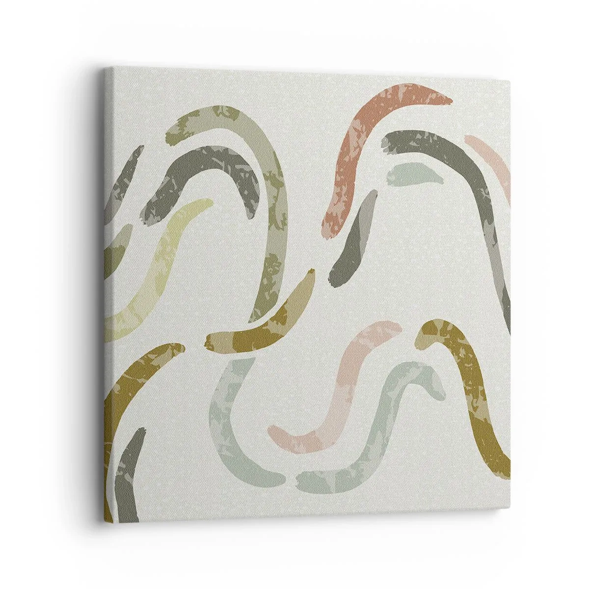 Impression sur toile - Image sur toile - Une joyeuse danse de l'abstraction - 30x30 cm