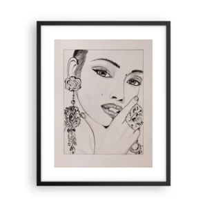 Affiche dans un cadre noir - Poster - Le plus beau joyau - 40x50 cm