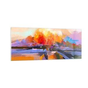 Impression sur verre - Image sur verre - L'automne est arrivé - 100x40 cm