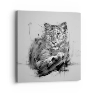 Impression sur toile - Image sur toile - Oui, j'écoute attentivement - 30x30 cm