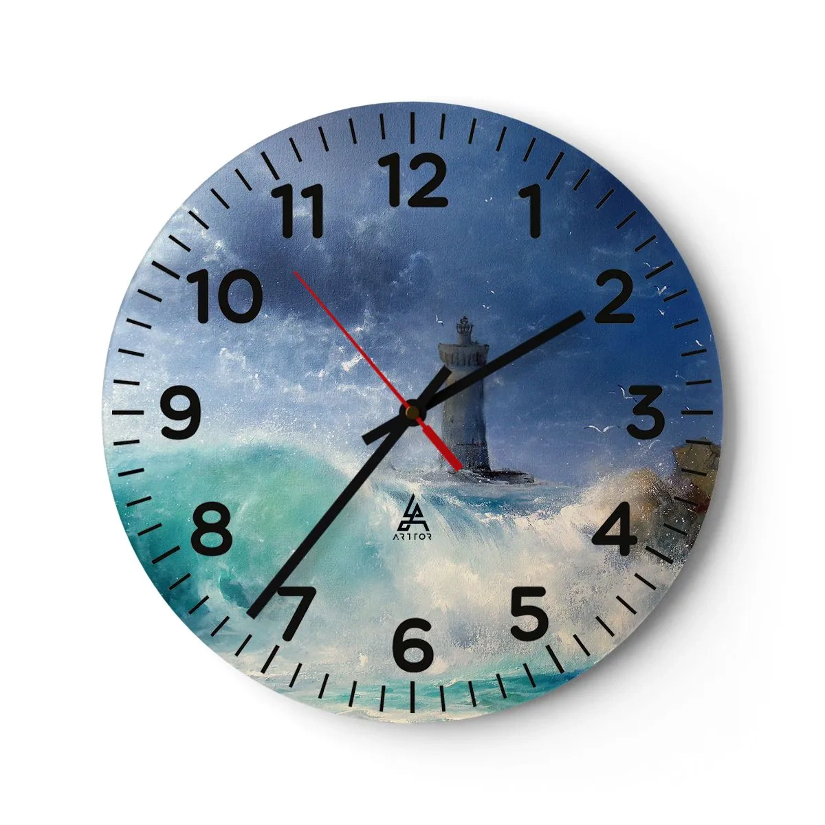 Horloge murale - Pendule murale - En garde contre les éléments - 30x30 cm