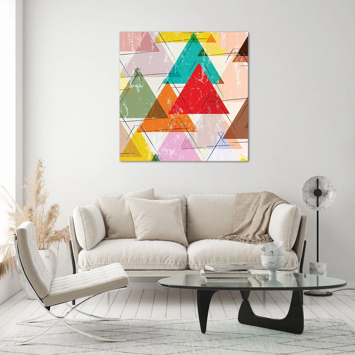 Impression sur verre - Image sur verre - Trois par trois - 40x40 cm