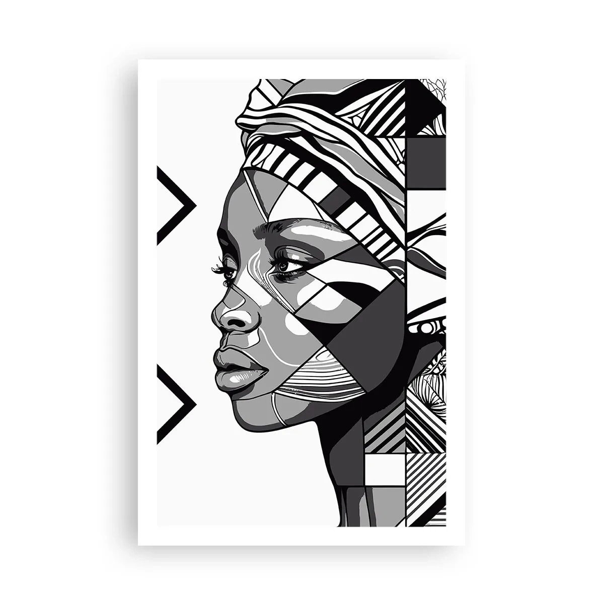 Affiche - Poster - Portrait ethnique - 61x91 cm