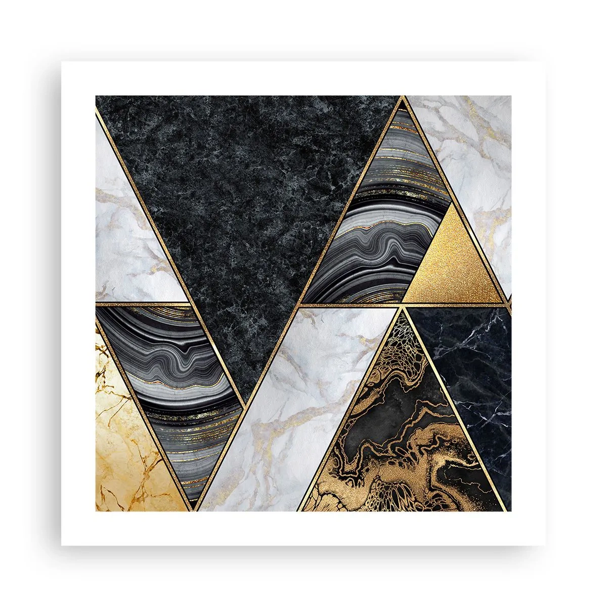 Affiche - Poster - Pierre après pierre - 50x50 cm