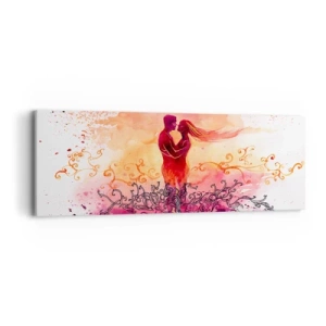 Impression sur toile - Image sur toile - Un coeur! Je n'ai pas besoin de beaucoup… - 90x30 cm