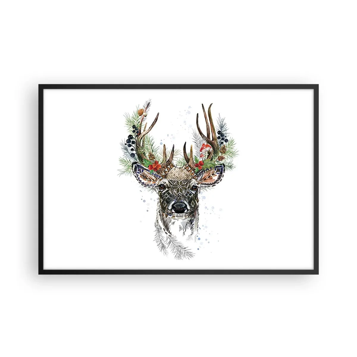 Affiche dans un cadre noir - Poster - En robe de fête - 91x61 cm