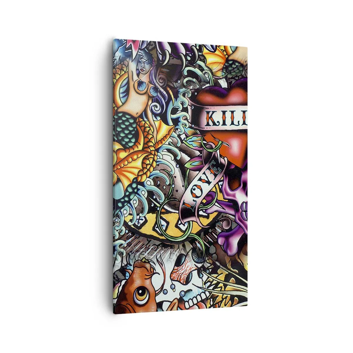 Impression sur toile - Image sur toile - Le rêve du tatoueur - 55x100 cm