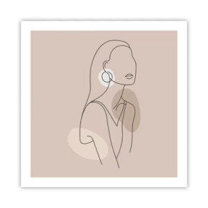 Affiche - Poster - Icone féminin - 60x60 cm