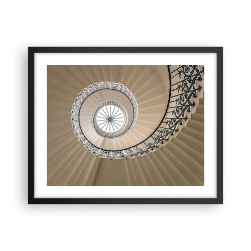 Affiche dans un cadre noir - Poster - À l'intérieur de la coquille - 50x40 cm