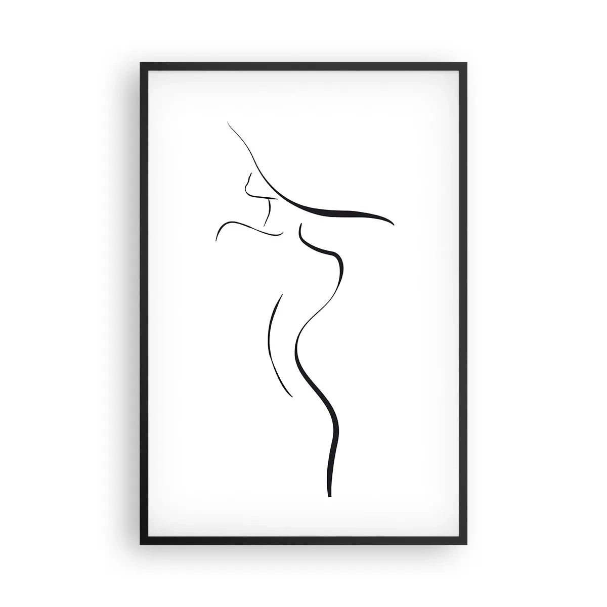 Affiche dans un cadre noir - Poster - Insaisissable comme une vague - 61x91 cm