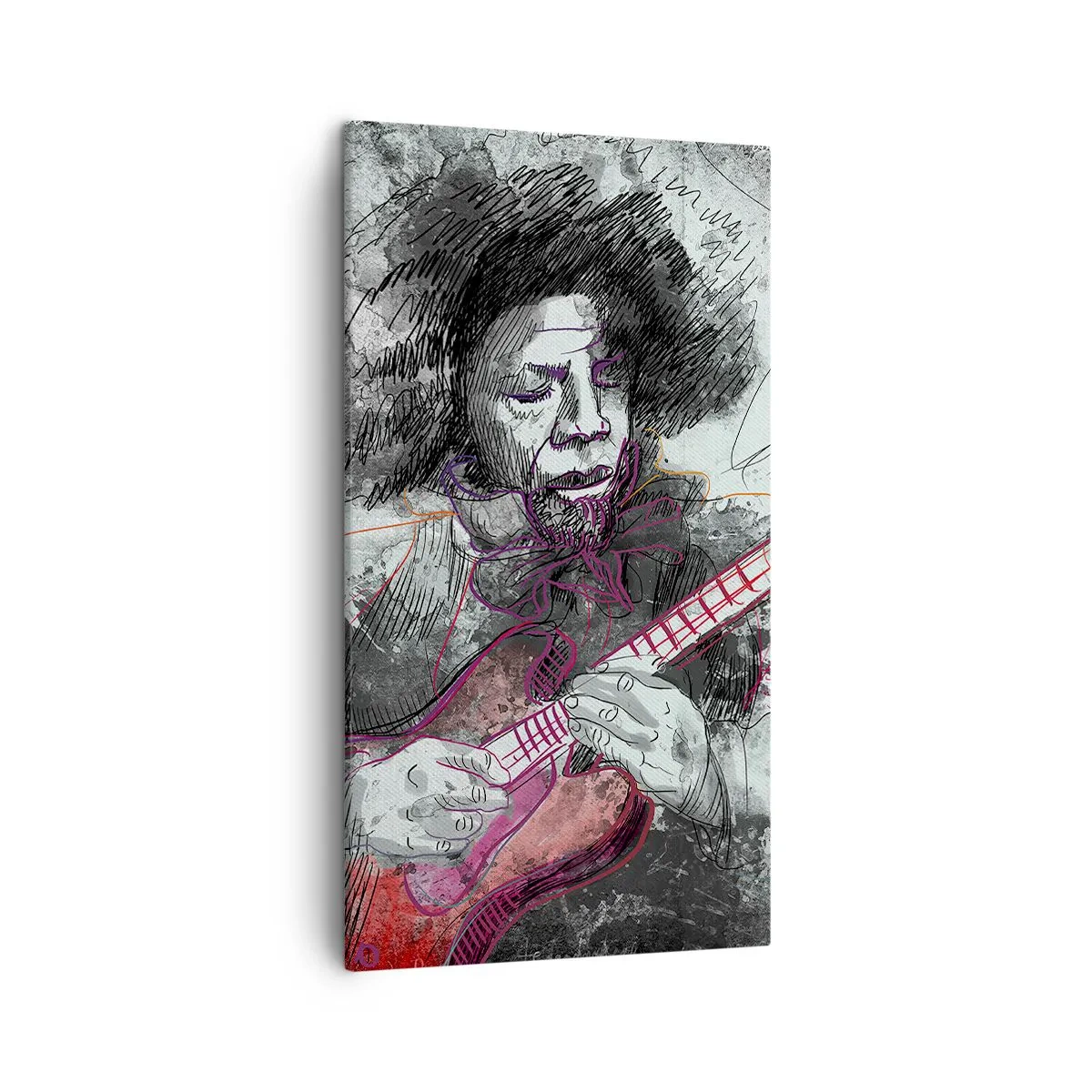 Impression sur toile - Image sur toile - Sur les vagues de la musique - 45x80 cm