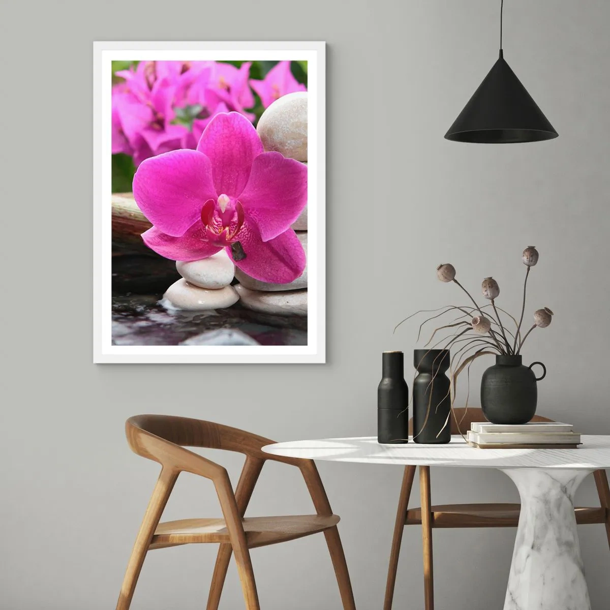 Affiche dans un cadre blanc - Poster - Tu te reposes déjà - 40x50 cm