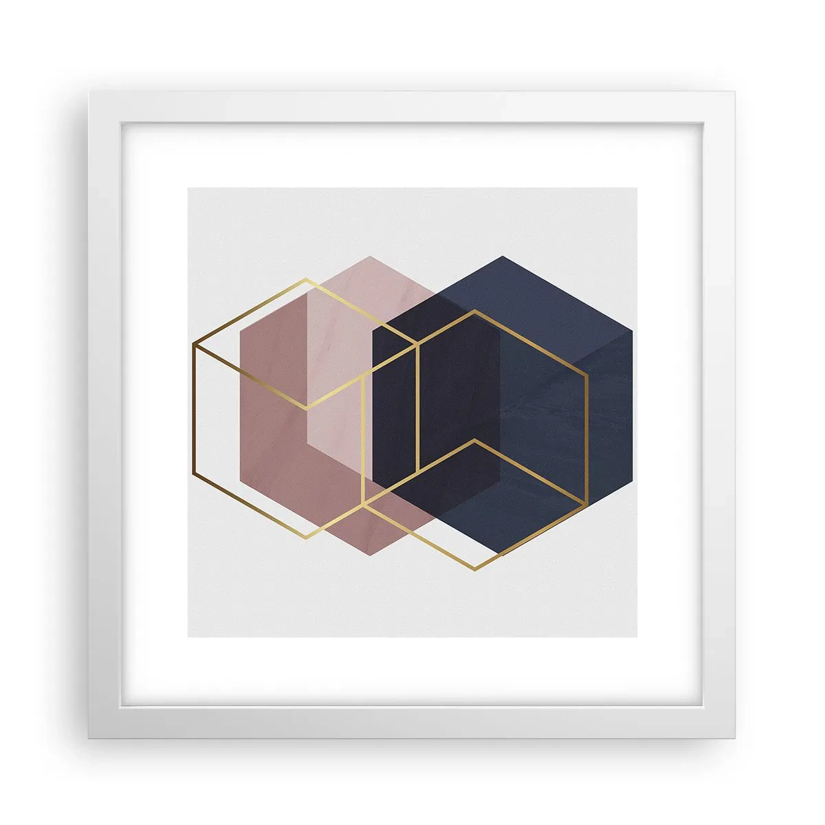 Affiche dans un cadre blanc - Poster - Le pouvoir de la simplicité - 30x30 cm