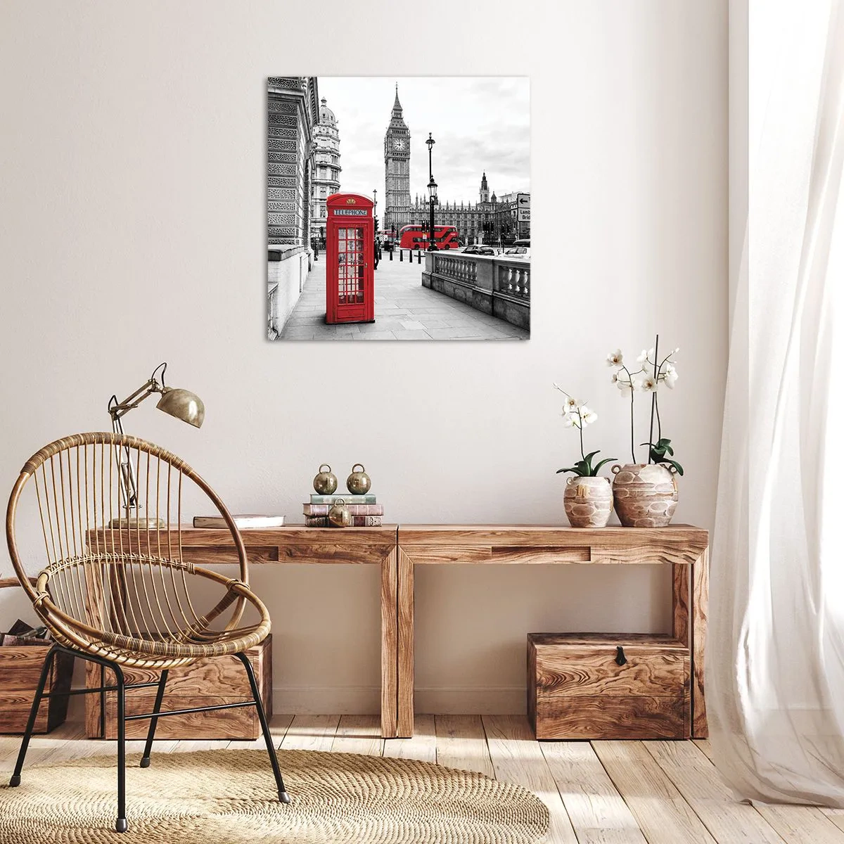Impression sur toile - Image sur toile - Sans aucun doute Londres - 30x30 cm