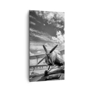 Impression sur toile - Image sur toile - Je suis impatient! - 55x100 cm