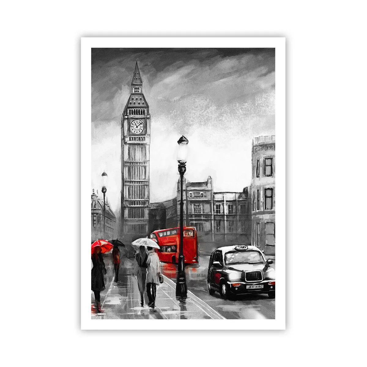 Affiche - Poster - Pas du tout une ville grise - 70x100 cm