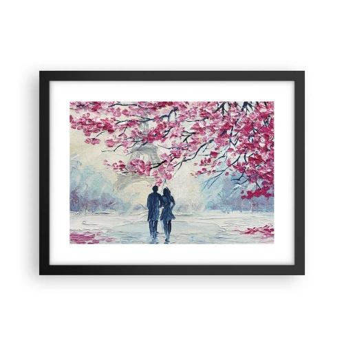 Affiche dans un cadre noir - Poster - Ballade romantique - 40x30 cm