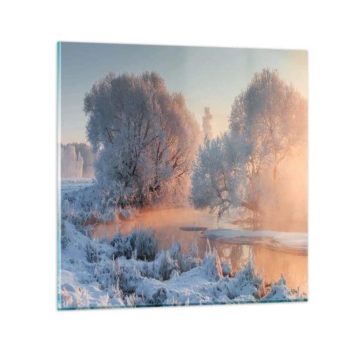 Impression sur verre - Image sur verre - Tout dans le soleil brille en cristal - 70x70 cm