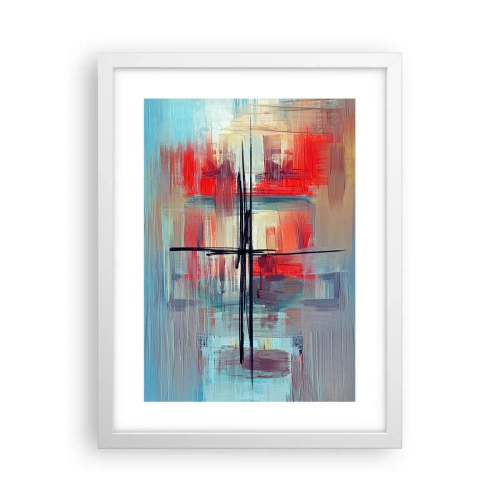 Affiche dans un cadre blanc - Poster - Un paysage dans une dimension inconnue - 30x40 cm