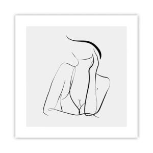 Affiche - Poster - Sur les vague d'un rêve - 40x40 cm