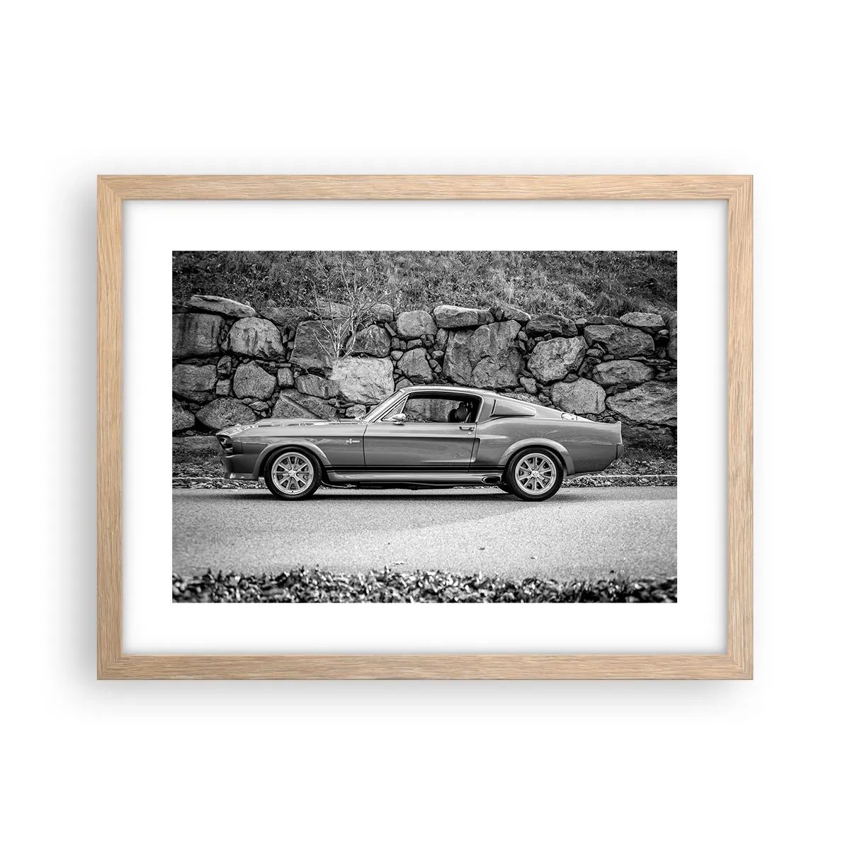 Affiche dans un chêne clair - Poster - Légende des années 60 - 40x30 cm