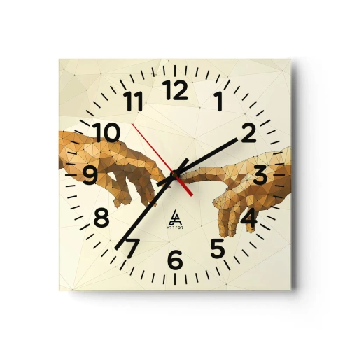 Horloge murale - Pendule murale - Géométrie divine - 40x40 cm