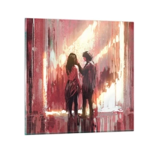 Impression sur verre - Image sur verre - L'éternel spectacle de l'amour - 50x50 cm