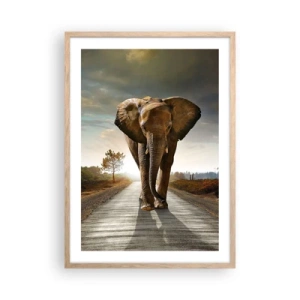 Affiche dans un chêne clair - Poster - Et pas du tout en porcelaine - 50x70 cm