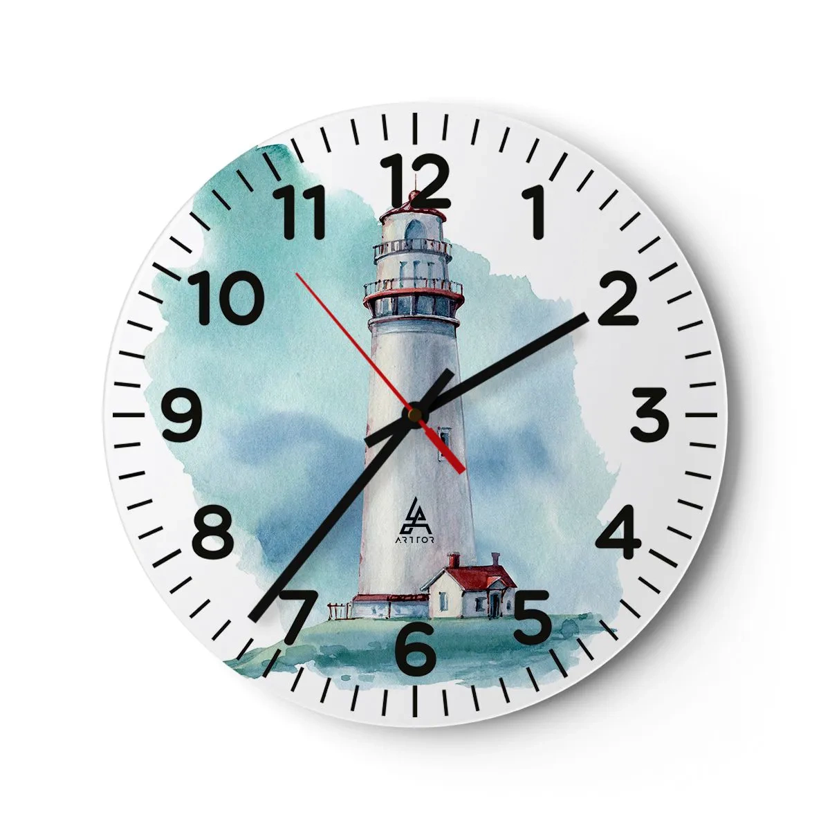 Horloge murale - Pendule murale - La douce sœur du bleu - 40x40 cm