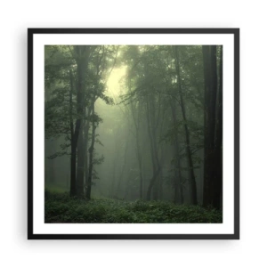 Affiche dans un cadre noir - Poster - Avant qu'il ne se réveille - 60x60 cm