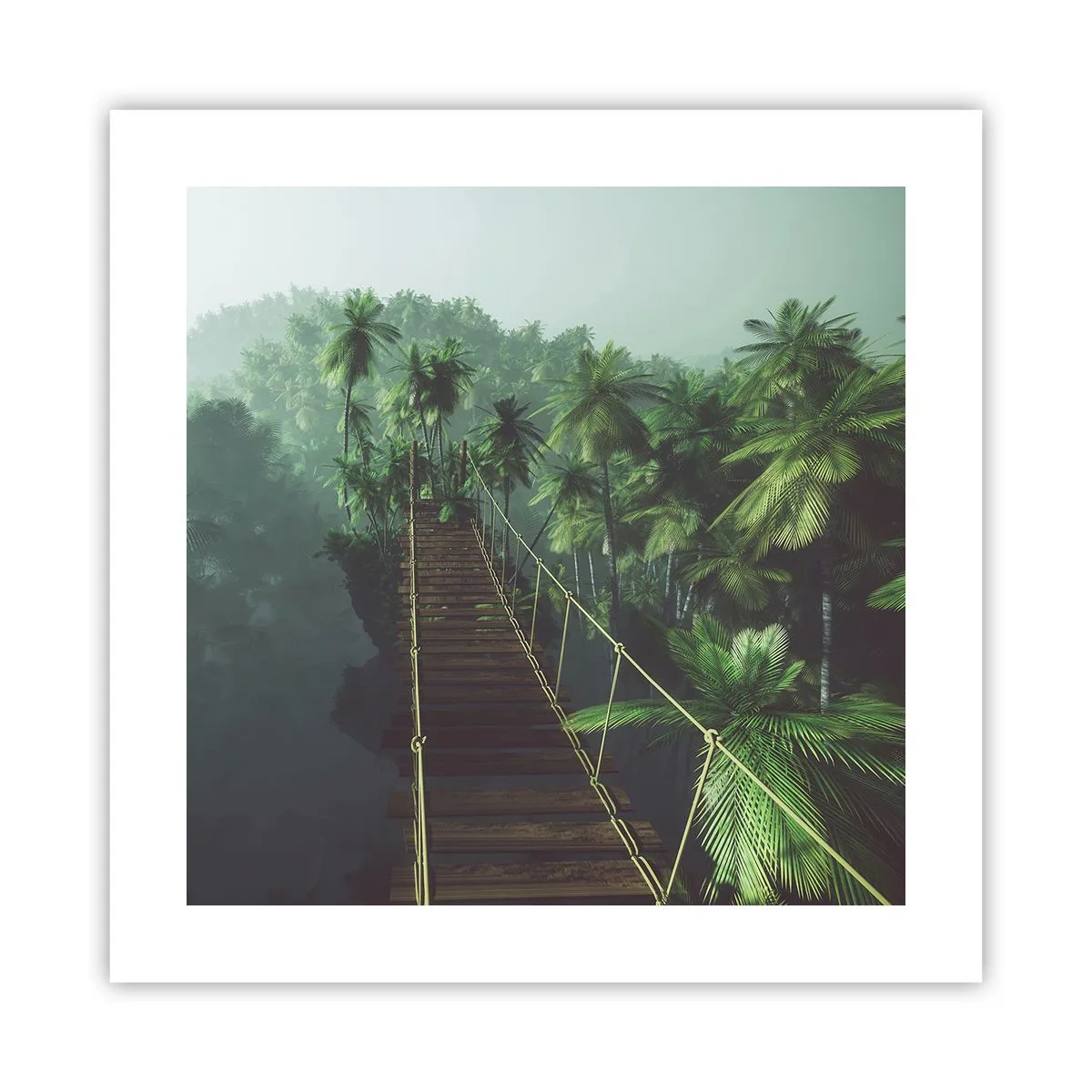 Affiche - Poster - Au fil de la verdure - 40x40 cm