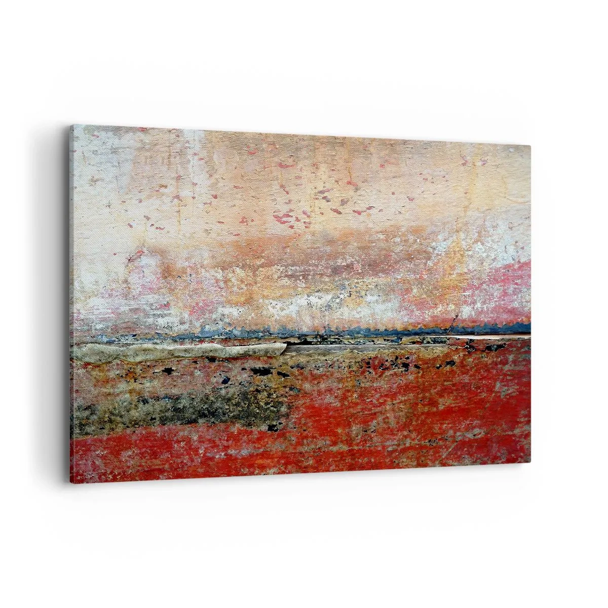 Impression sur toile - Image sur toile - Une composition abstraite inspirée de la mer et de la nature. - 120x80cm - C'est peut-être la mer - Décoration murale moderne pour le salon et la chambre ARTTOR