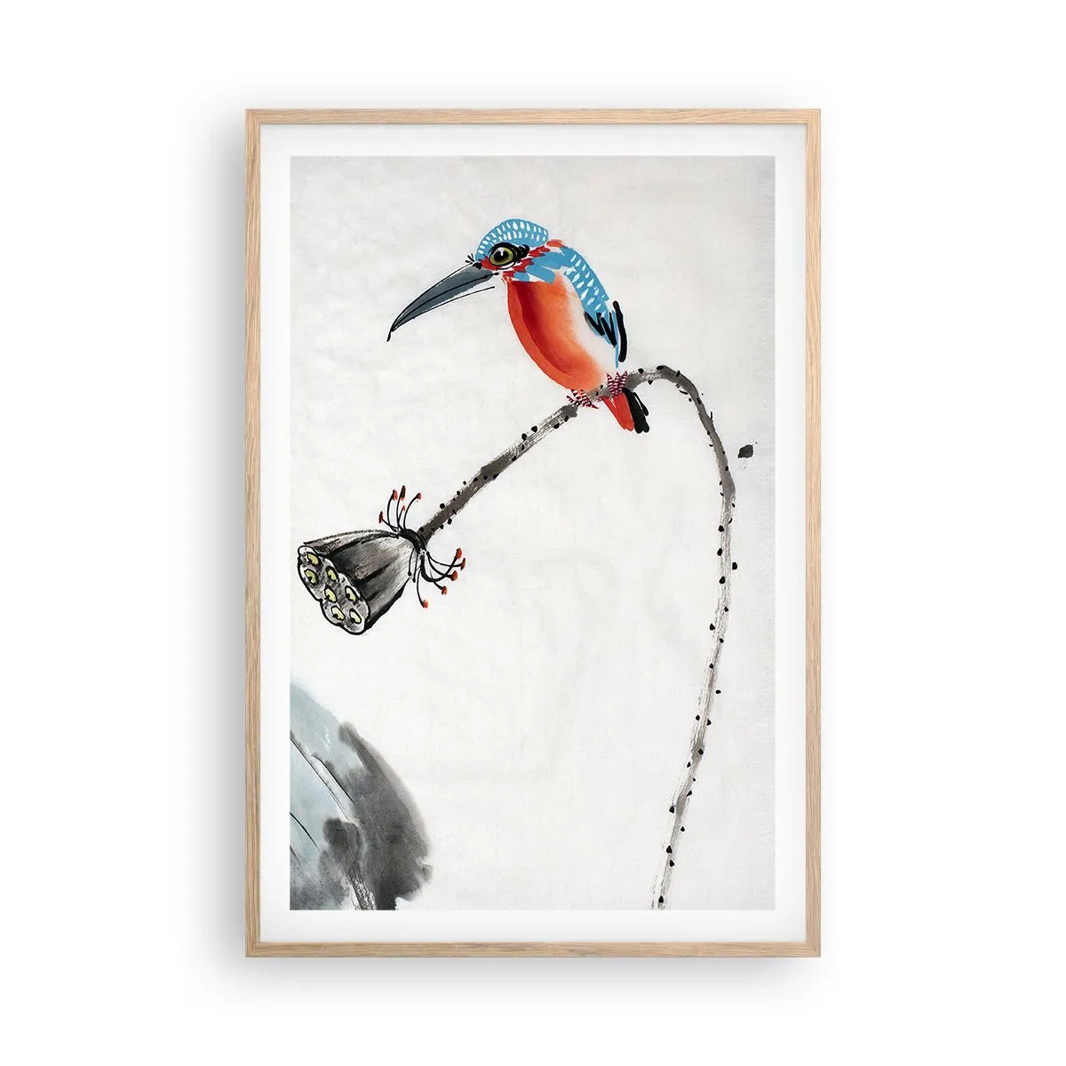 Affiche dans un chêne clair - Poster - La vie du champ - 61x91 cm