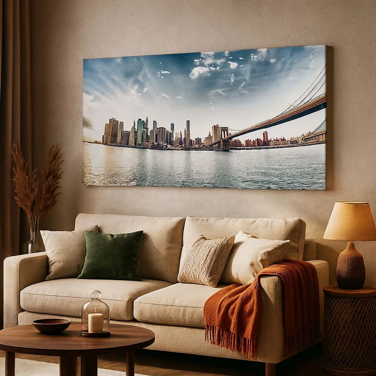 Impression sur toile - Image sur toile - L'île de verre - 100x40 cm