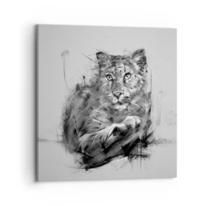 Impression sur toile - Image sur toile - Oui, j'écoute attentivement - 70x70 cm