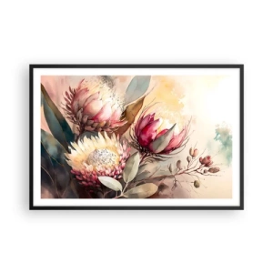 Affiche dans un cadre noir - Poster - De profil et de face - 91x61 cm