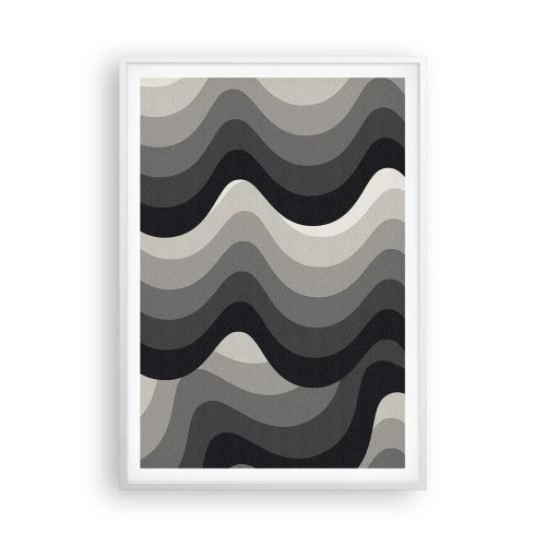 Affiche dans un cadre blanc - Poster - Vague après vague - 70x100 cm