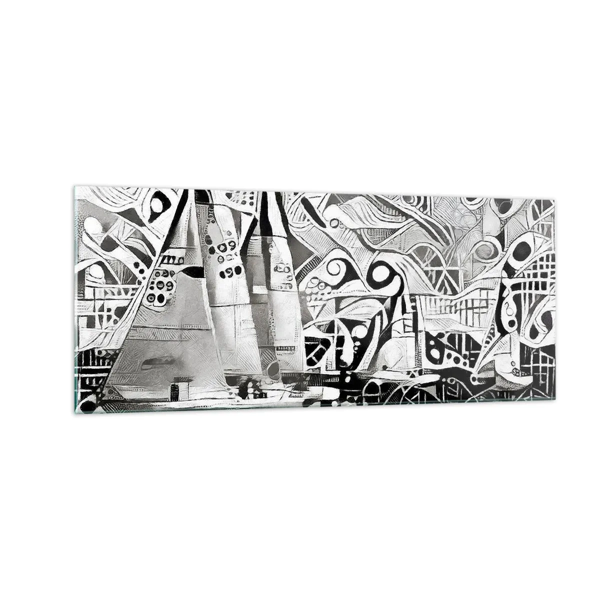 Impression sur verre - Image sur verre - Entre les vagues - 100x40 cm