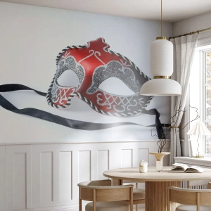 Papier peint sur mesure Autocollant Deluxe - Invitation au bal - Masque vénitien, Venise, Carnaval