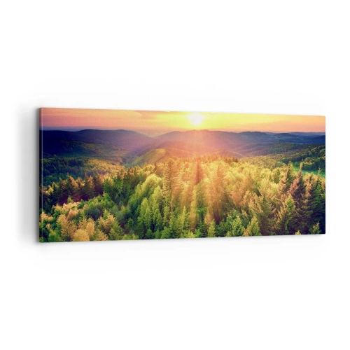 Impression sur toile - Image sur toile - Monts et sommets - 100x40 cm