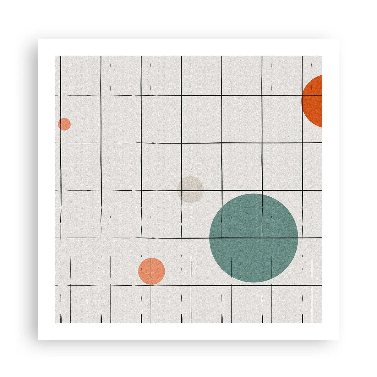 Affiche - Poster - Piégé. Nous ou eux ? - 60x60 cm
